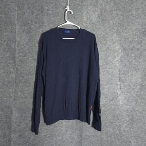 Stitch Golf Italian Luxe Merino Wool Sweater Mens Sz XXL Navy Crewneck 221SA3004